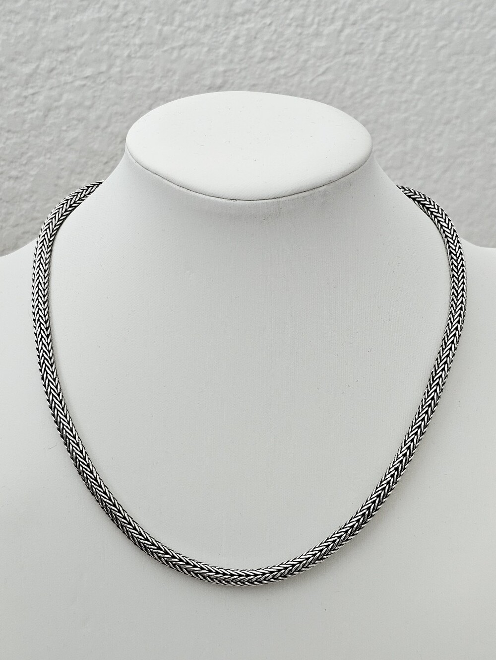 Silpada HTF Sterling Silver Iconic Omega 17" Wheat Chain w/Lobster Clasp